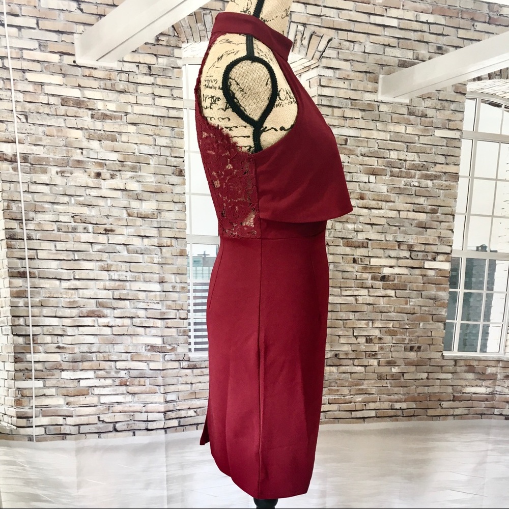 Lulus Rayleigh Burgundy Halter Mini Dress in S and M NWT - Picture 14 of 16